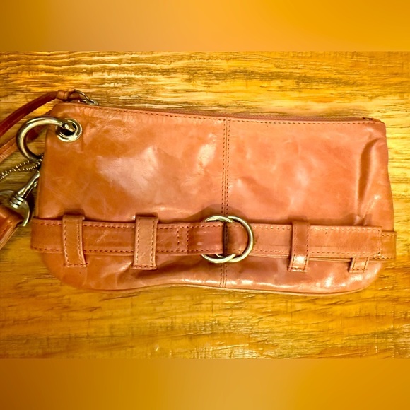 Latico Pink Leather Wristlet Clutch Silver Hardware 10x5 - Picture 3 of 6